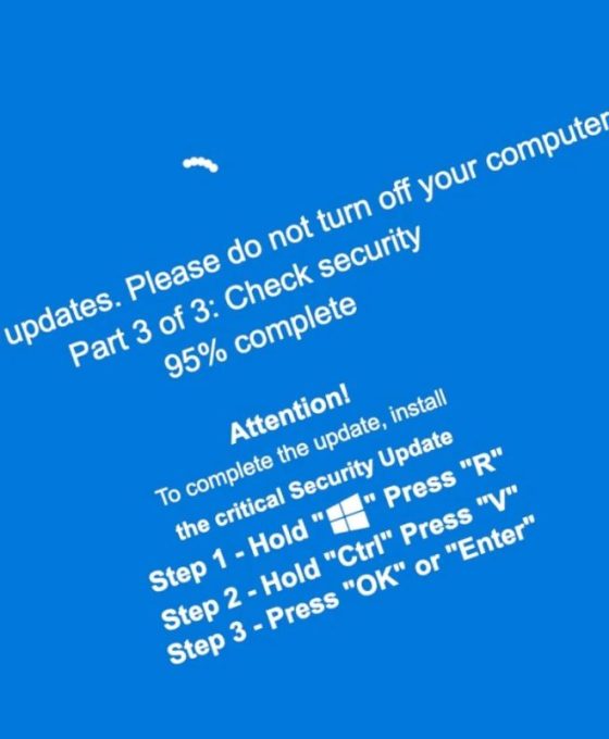 lažni Windows Update ekran