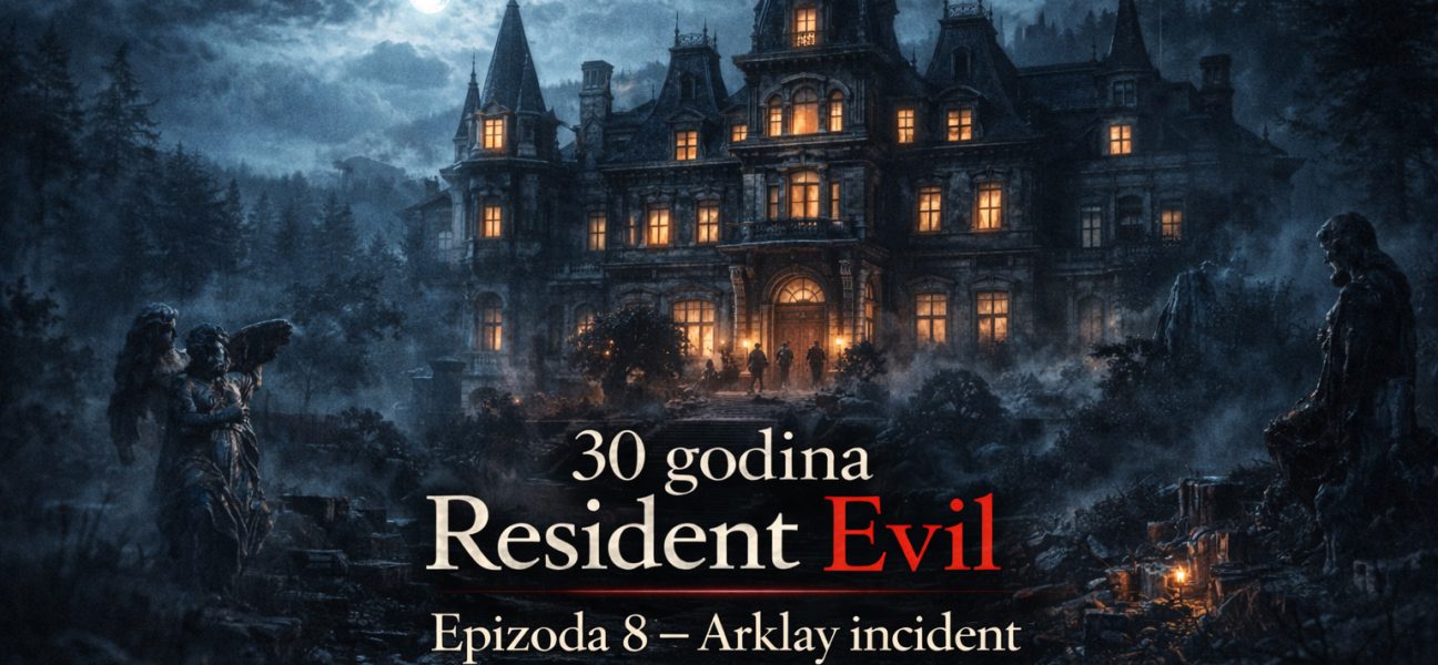 Arklay Incident 1998 – S.T.A.R.S. Alpha tim ulazi u Spencer vilu nakon napada Cerberus pasa tokom istrage Umbrella eksperimenata