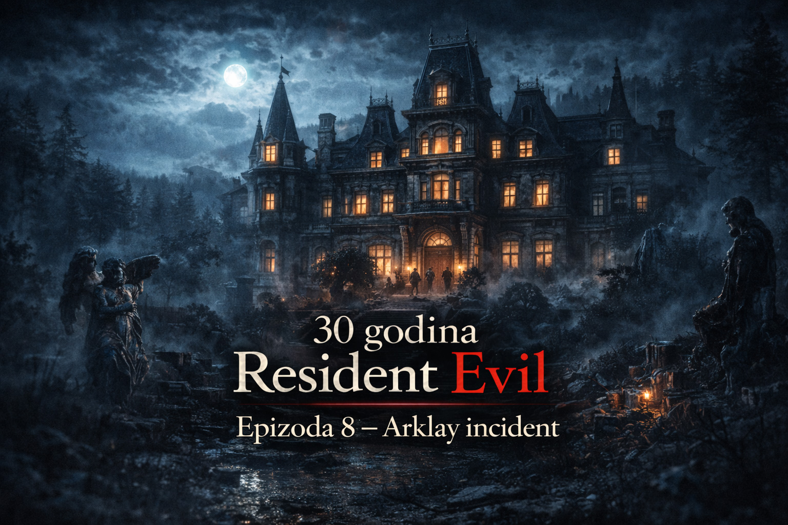 Arklay Incident 1998 – S.T.A.R.S. Alpha tim ulazi u Spencer vilu nakon napada Cerberus pasa tokom istrage Umbrella eksperimenata