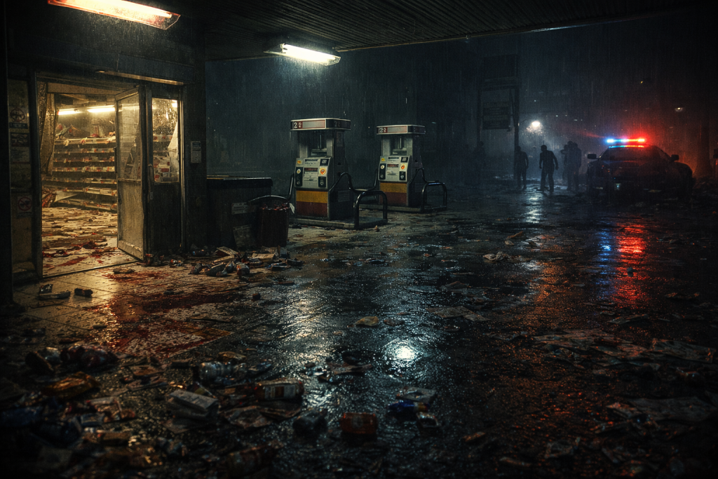 Claire put kroz Raccoon City vodi do napuštene benzinske pumpe tokom zombi epidemije u Resident Evil serijalu