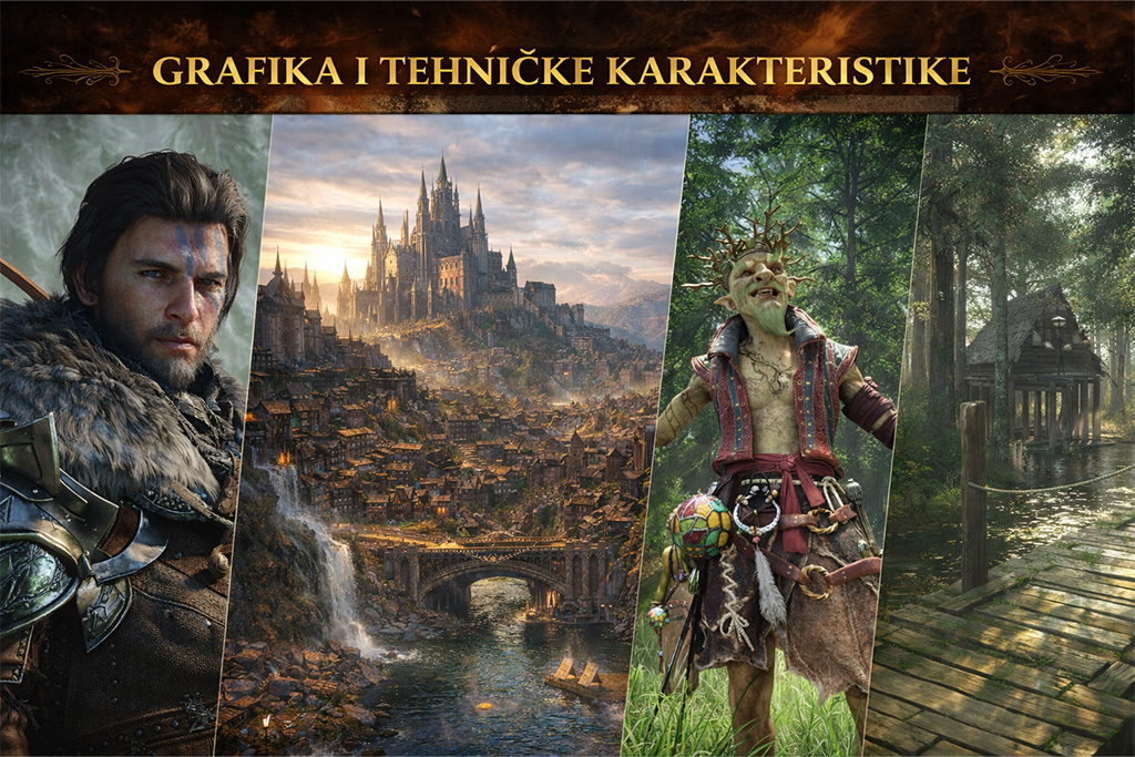 Crimson Desert grafika i tehničke karakteristike prikaz realističnog osvetljenja, detaljnih tekstura i naprednog renderovanja u igri Crimson Desert