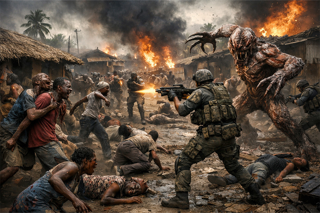Resident Evil timeline RE5 Uroboros Kijuju incident Afrika epidemija svet posle Umbrella korporacije