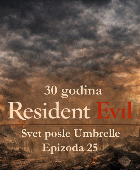 Resident Evil timeline prikazuje svet posle Umbrelle kroz apokaliptični grad, uništenu infrastrukturu i zombije koji lutaju ruševinama, simbolizujući posledice bioterorizma u timeline Resident evil posle umbrelle