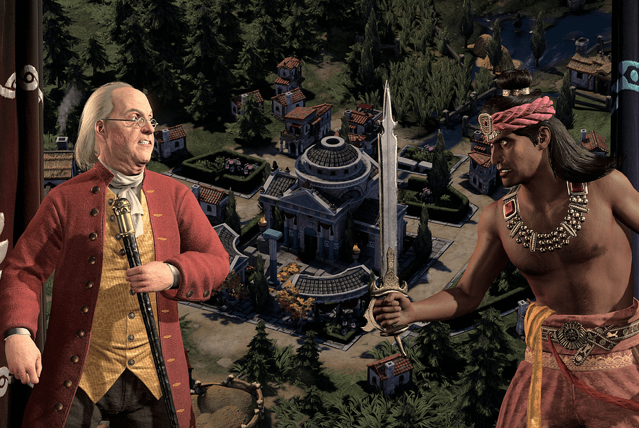 Sid_Meier_s_Civilization_VII___Benjamin_Franklin_and._Ashoka
