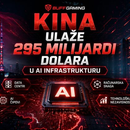 Kineski AI data centri i procesor veštačke inteligencije koji predstavljaju investiciju od 295 milijardi dolara u razvoj AI infrastrukture.