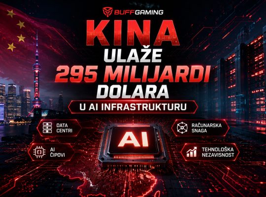 Kineski AI data centri i procesor veštačke inteligencije koji predstavljaju investiciju od 295 milijardi dolara u razvoj AI infrastrukture.