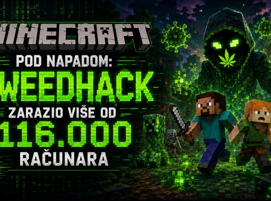 Minecraft igra pod sajber napadom, WeedHack malver zarazio više od 116.000 računara kroz lažne modove i alate za igru.