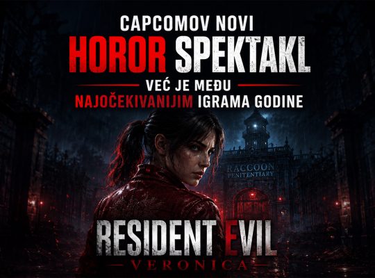 Resident Evil Veronica baner sa Claire Redfield ispred mračnog zatvora, uz naslov Capcomov novi horor spektakl već je među najočekivanijim igrama godine.
