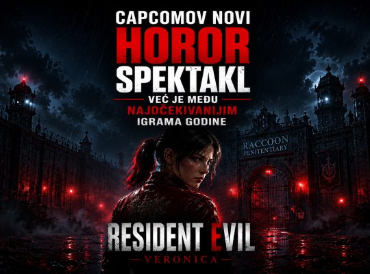 Resident Evil Veronica baner sa Claire Redfield ispred mračnog zatvora, uz naslov Capcomov novi horor spektakl već je među najočekivanijim igrama godine.
