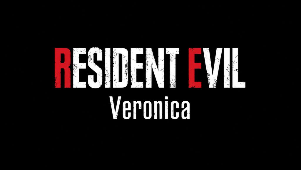 Resident Evil Veronica logo na crnoj pozadini sa prepoznatljivim crveno-belim natpisom iz najave remake igre.