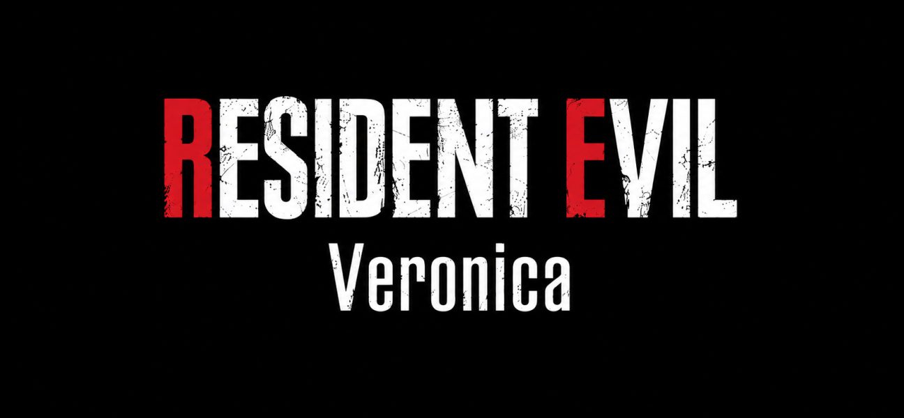 Resident Evil Veronica logo na crnoj pozadini sa prepoznatljivim crveno-belim natpisom iz najave remake igre.