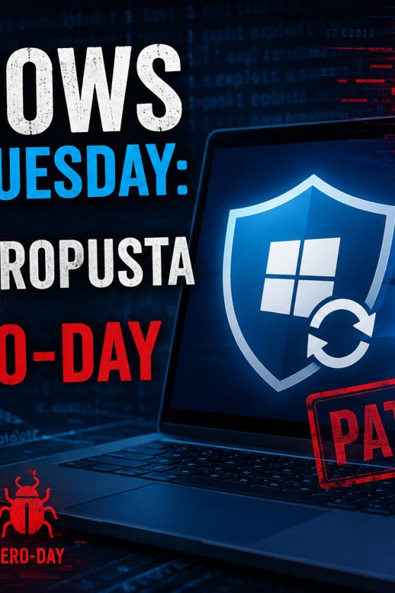 Ilustracija Windows Patch Tuesday ažuriranja sa prikazom bezbednosnih zakrpa, upozorenja o ranjivostima i informacijom o 200 ispravljenih propusta, uključujući tri zero-day greške.