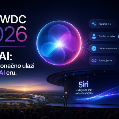 WWDC 2026 konferencija predstavlja novu generaciju Siri AI asistenta sa naprednim mogućnostima veštačke inteligencije, personalizovanim odgovorima i dubljom integracijom u Apple ekosistem.