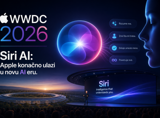 WWDC 2026 konferencija predstavlja novu generaciju Siri AI asistenta sa naprednim mogućnostima veštačke inteligencije, personalizovanim odgovorima i dubljom integracijom u Apple ekosistem.